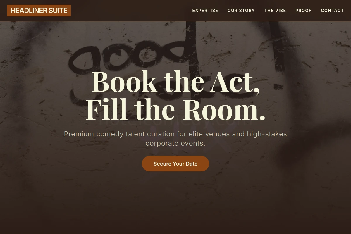 Booking Comedy