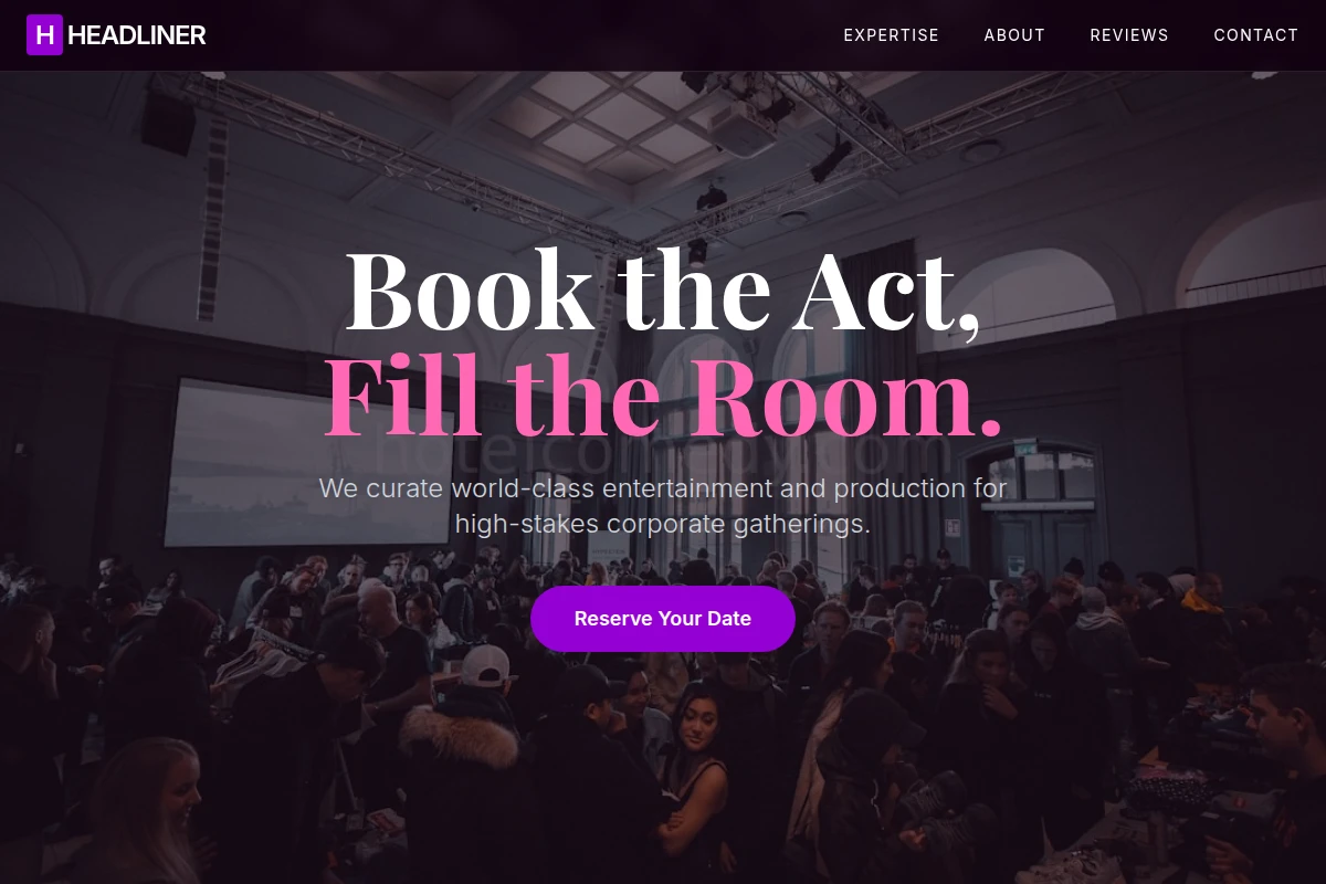 Headliner Corporate Event