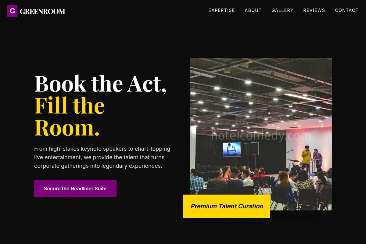 Greenroom Corporate Event