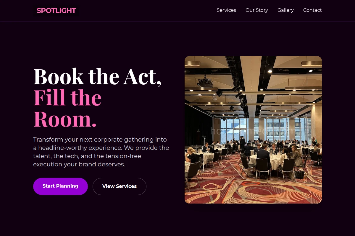 Spotlight Corporate Event