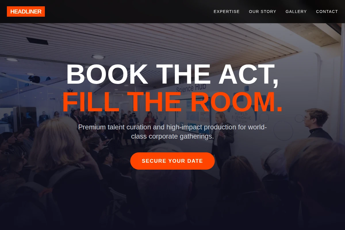Headliner Corporate Event