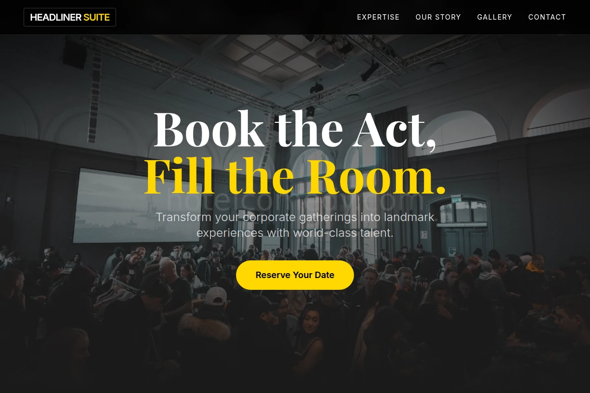 Headliner Corporate Event
