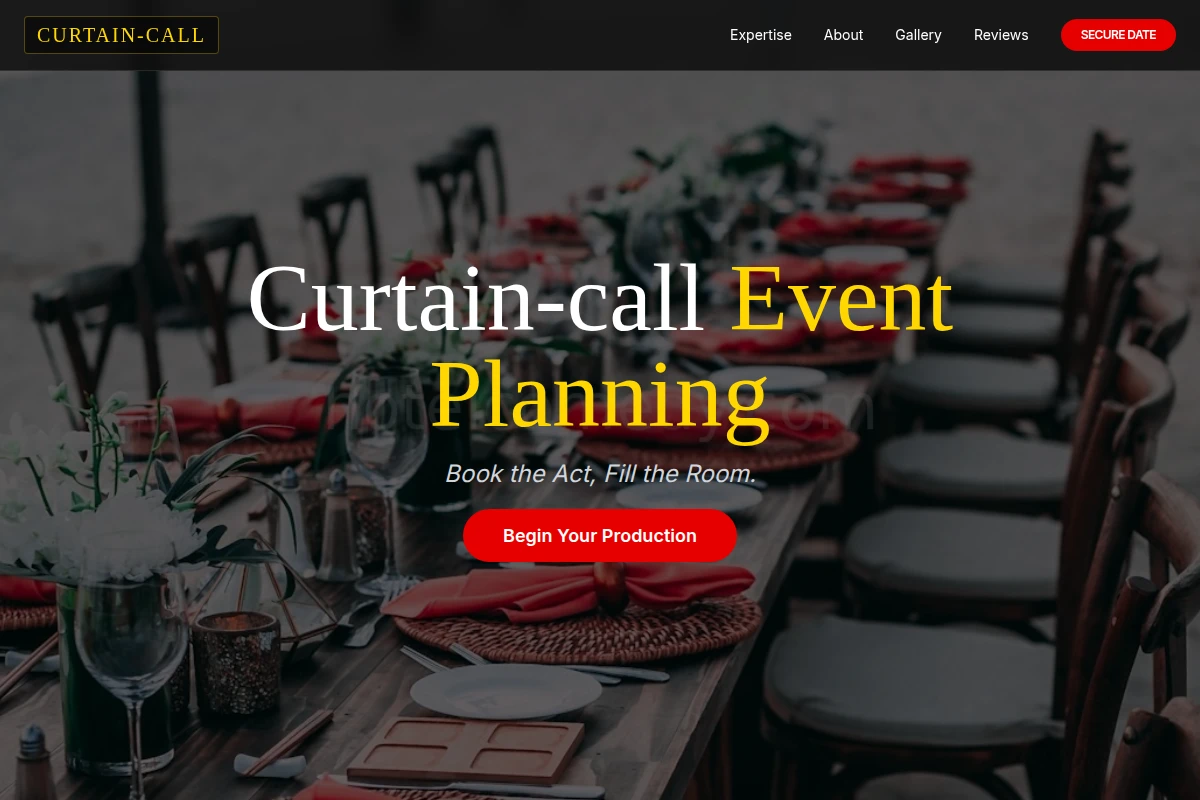 Curtain-call Event Planning