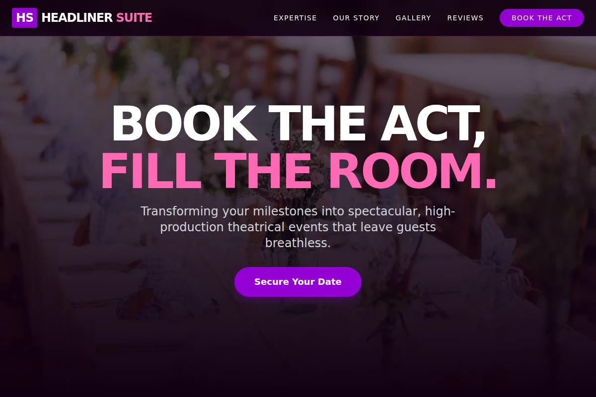 Vaudeville Event Planning