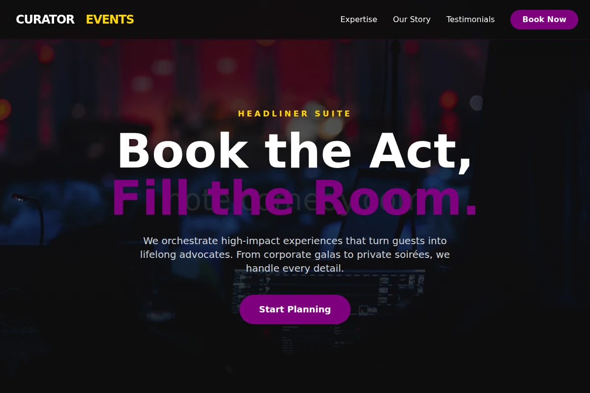 Curator Event Planning
