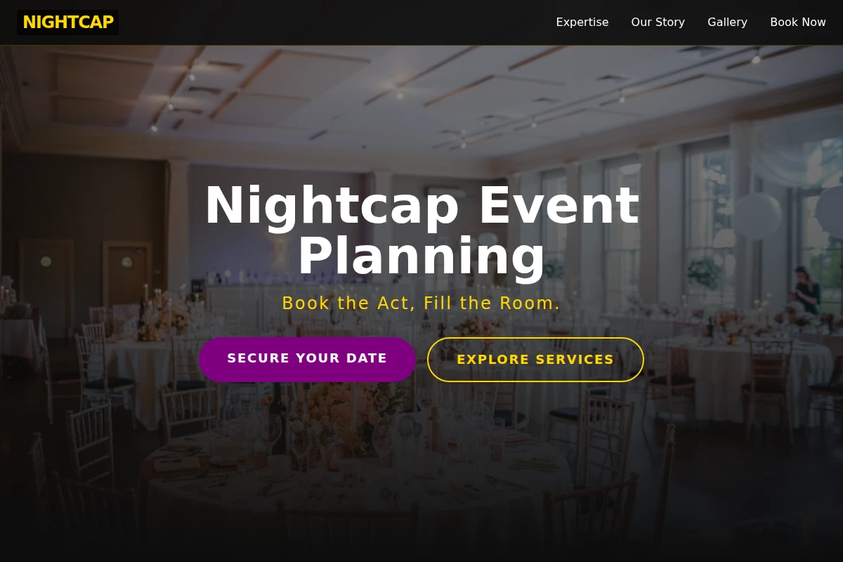 Nightcap Event Planning
