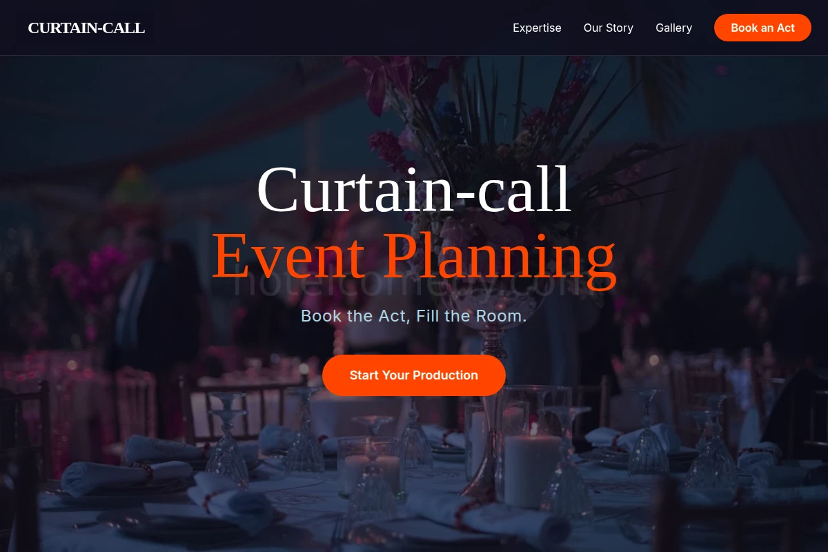 Curtain-call Event Planning