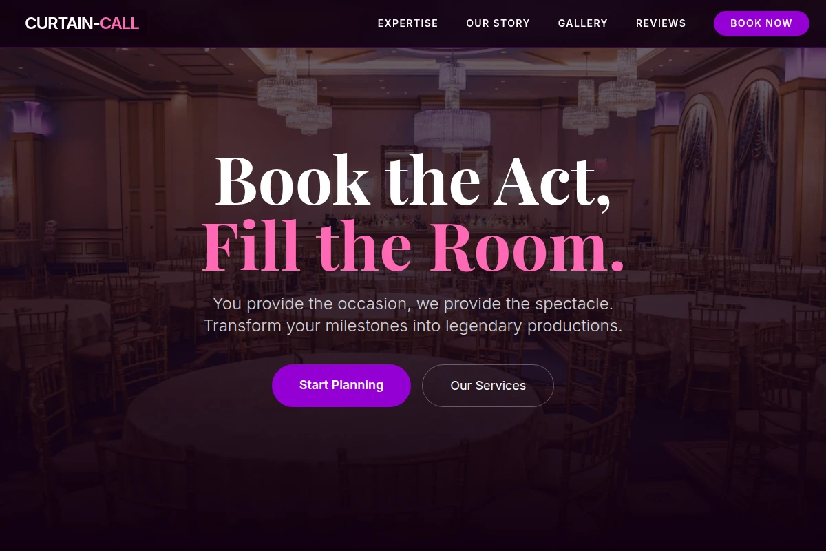 Curtain-call Event Planning